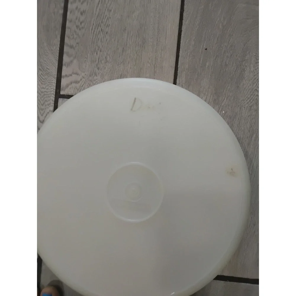 Tupperware Sheer White Round Seal Vintage Food Storage